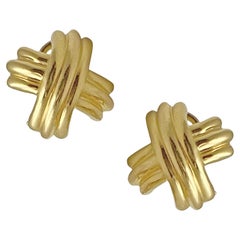 Boucles d'oreilles X en or 18k de Tiffany & Co.
