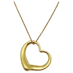Tiffany & Co. Ciondolo a cuore aperto in oro 18k Elsa Peretti