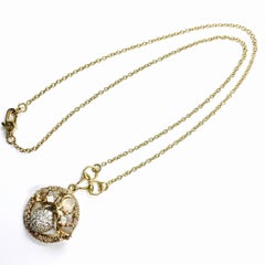 Gucci Flora Horsebit Diamond Necklace