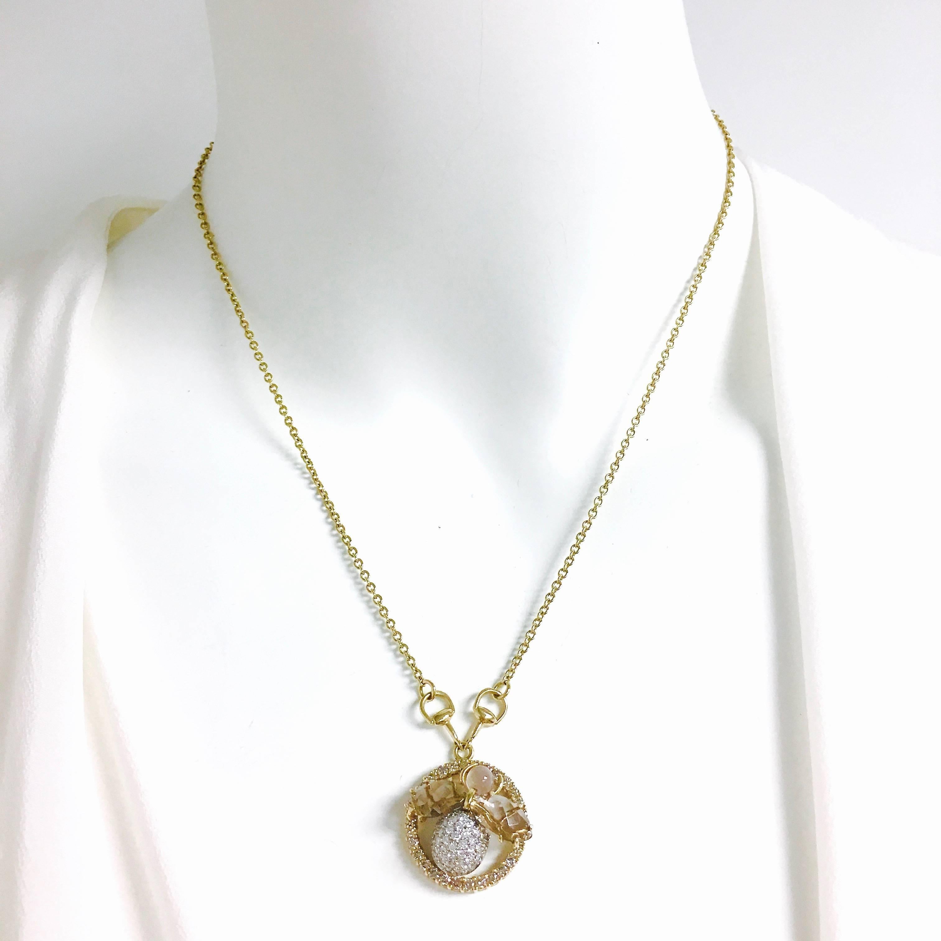 Women's or Men's Gucci Flora Horsebit Diamond Necklace