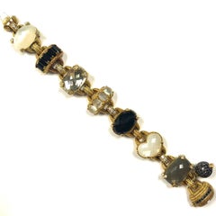Judith Ripka Ambrosia Gemstone Diamond Gold Bracelet