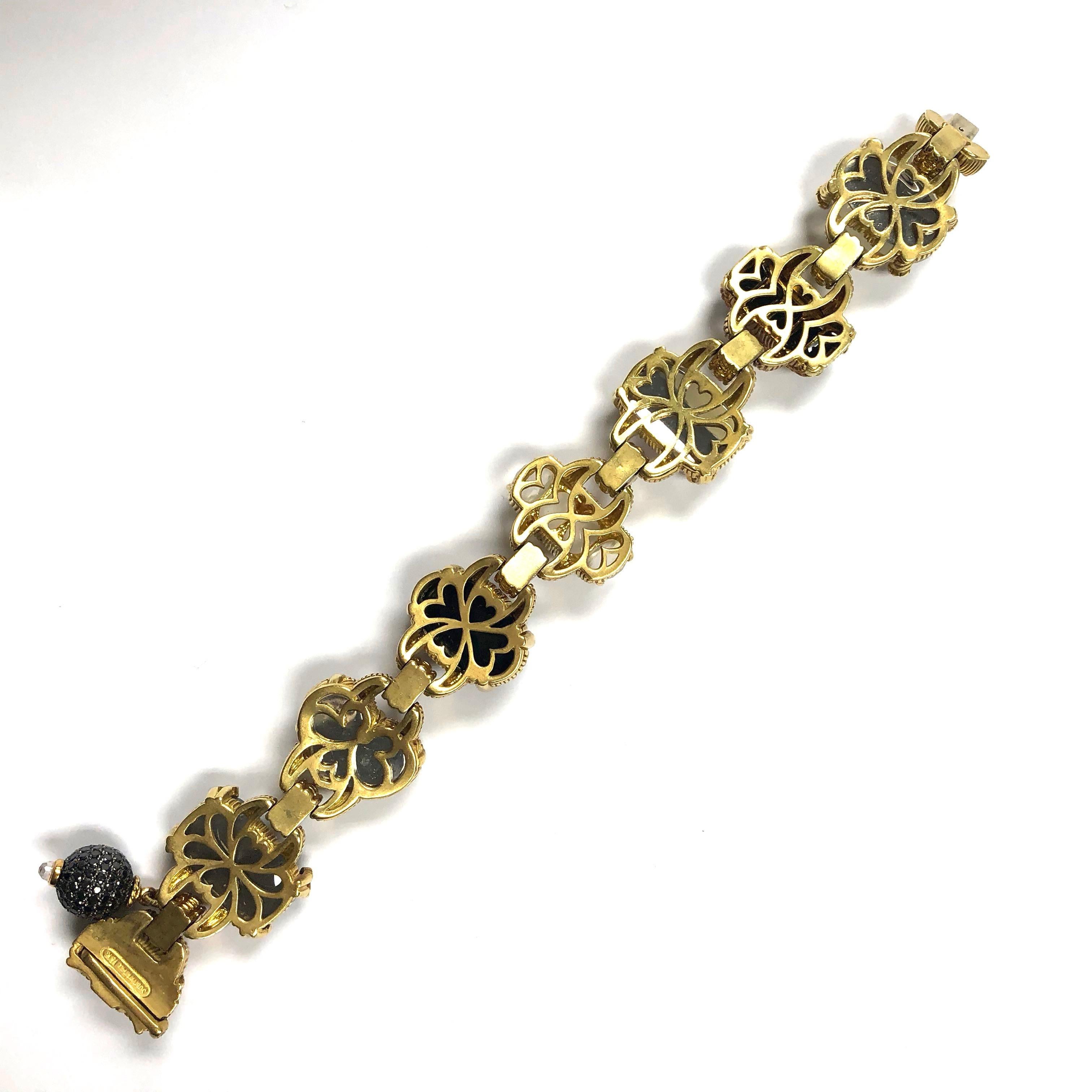 Judith Ripka Ambrosia Gemstone Diamond Gold Bracelet 1