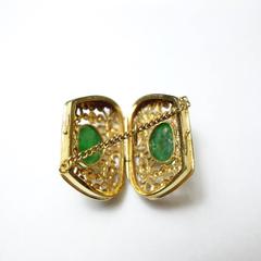 Jade Gold Purse Charm