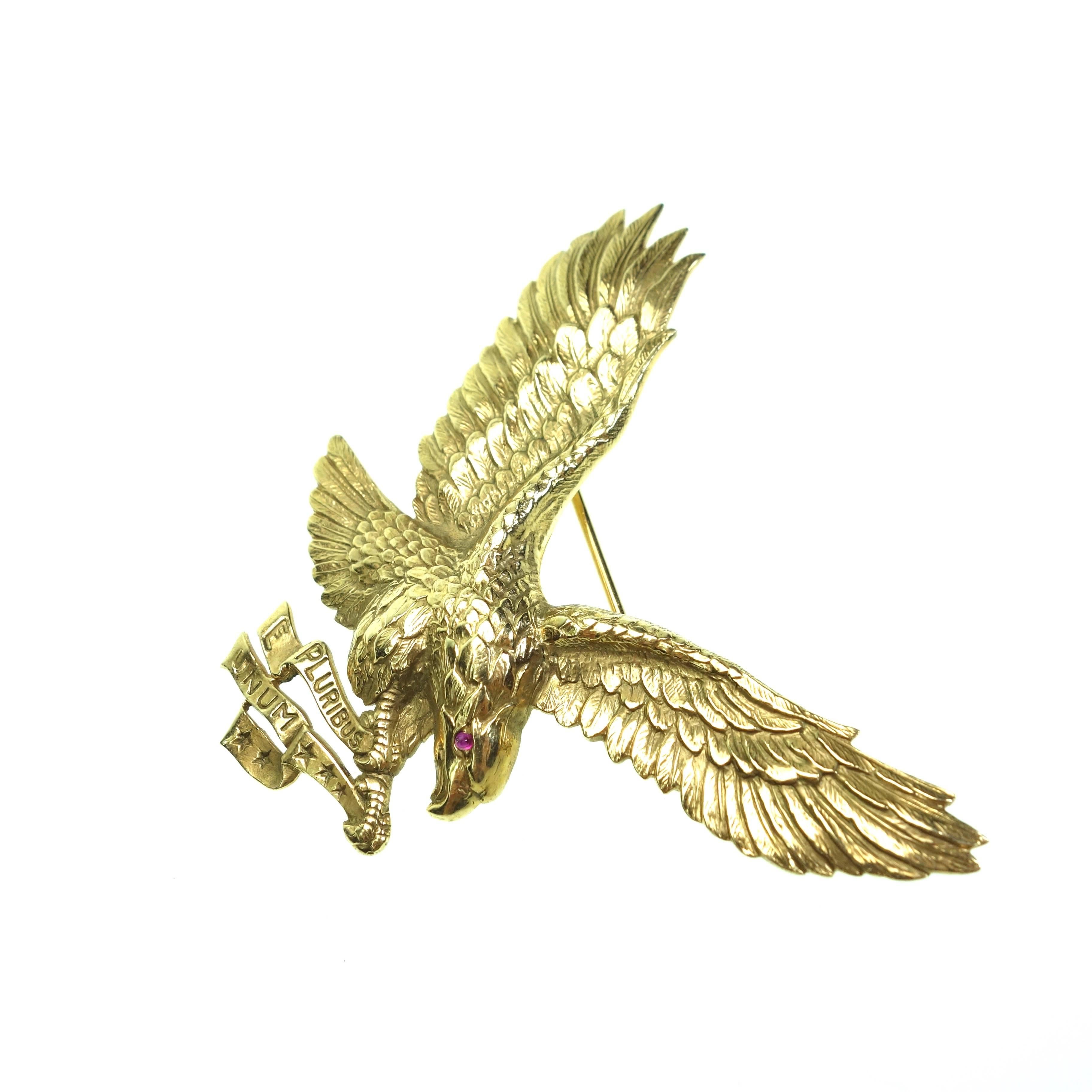 american eagle brooch