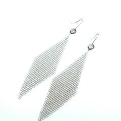 Tiffany & Co. Elsa Peretti Sterling Silver Mesh Earrings