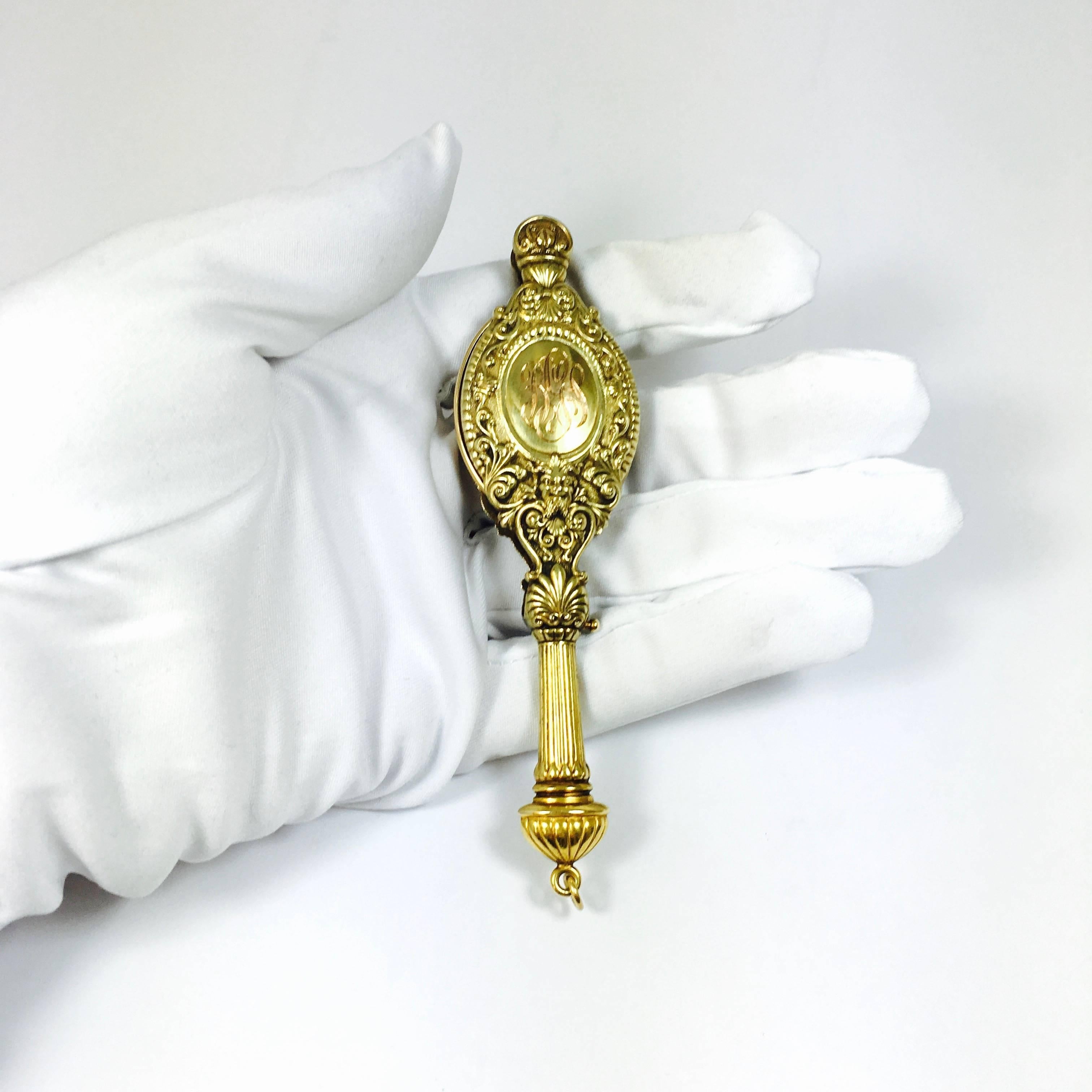Women's or Men's Antique Gold Lorgnette