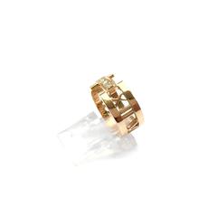 Tiffany & Co. Atlas Rose Gold Diamond Open Ring