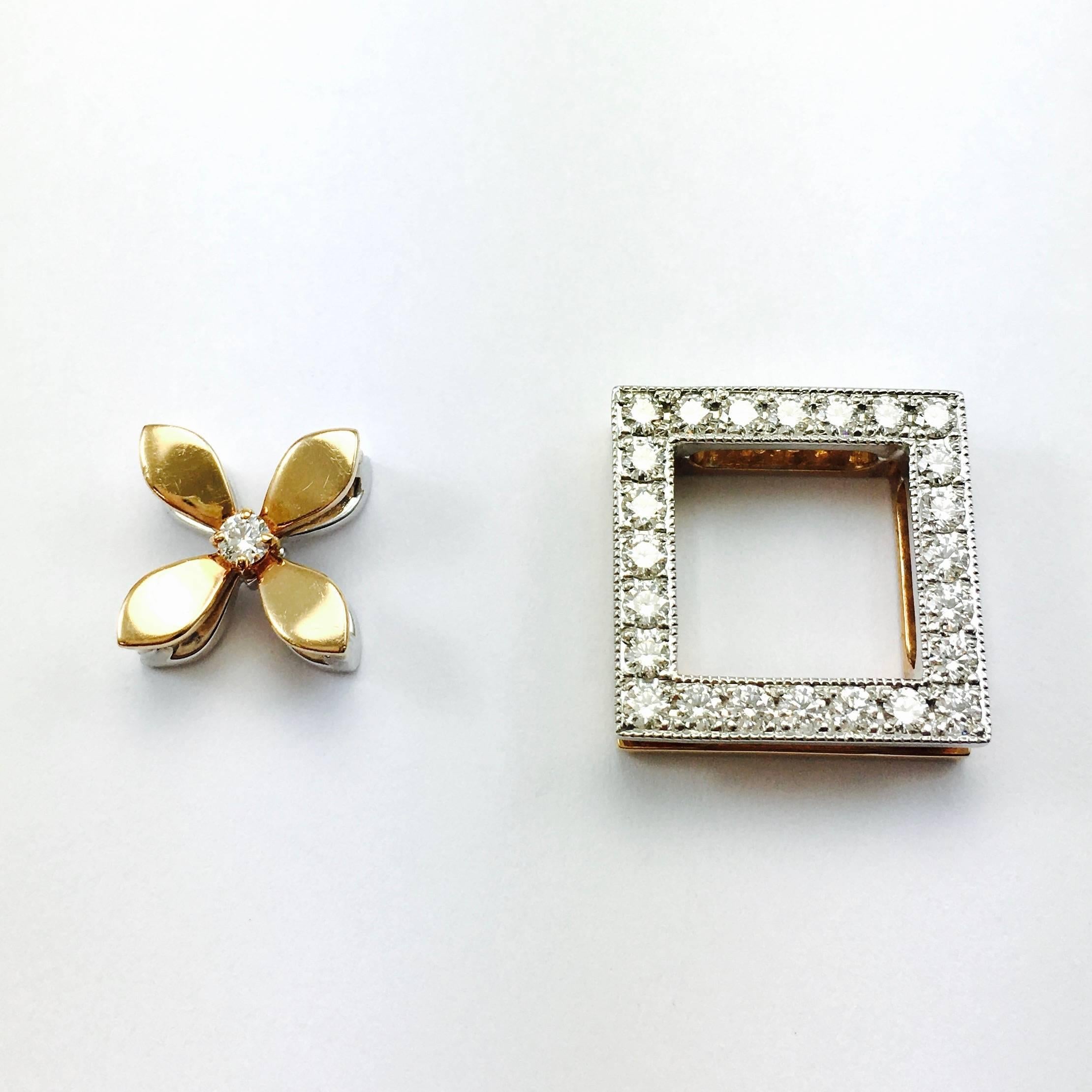 Mikimoto Convertible Diamond Pendant Necklace 3