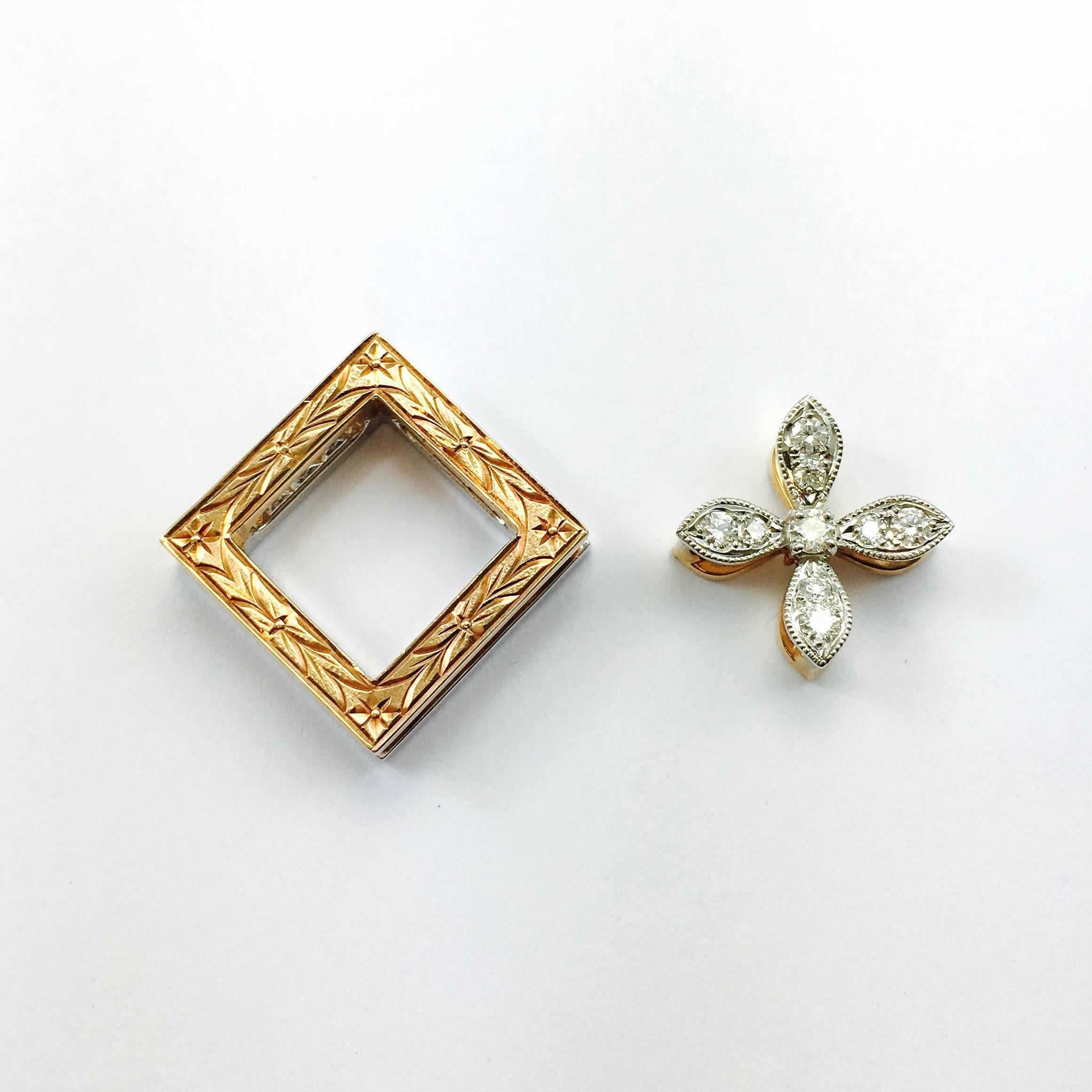 Mikimoto Convertible Diamond Pendant Necklace 4