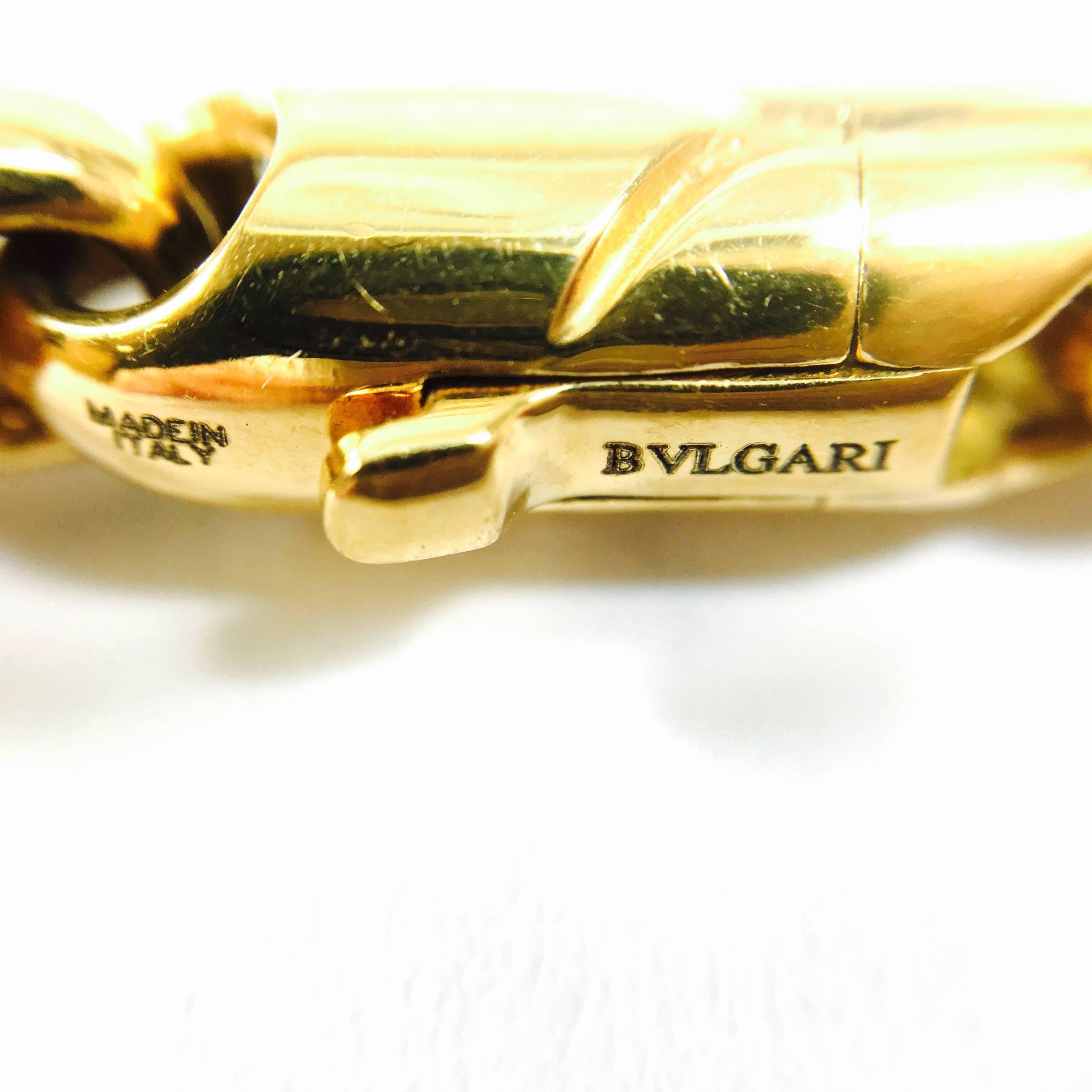 Women's Bulgari Passo Doppio Pearl and Gold Necklace Set of 2