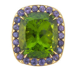 Primavera 24.0 Carat Pakistani Peridot Ring