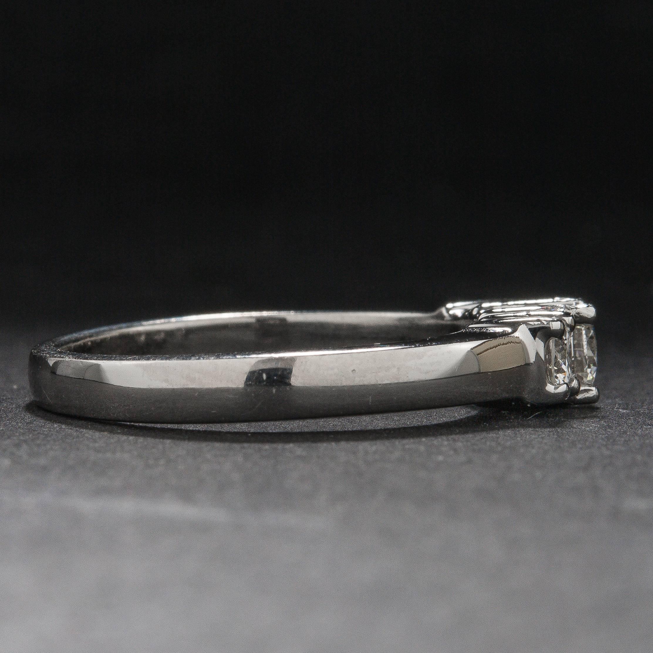 Women's .71ctw Three-Stone Diamond Ring For Sale