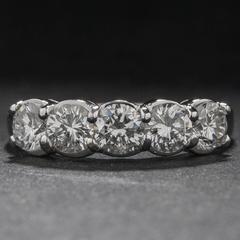 Five-Stone 1.37ctw Diamond Band