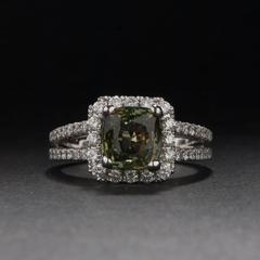 2.26ct Alexandrite and Diamond Ring
