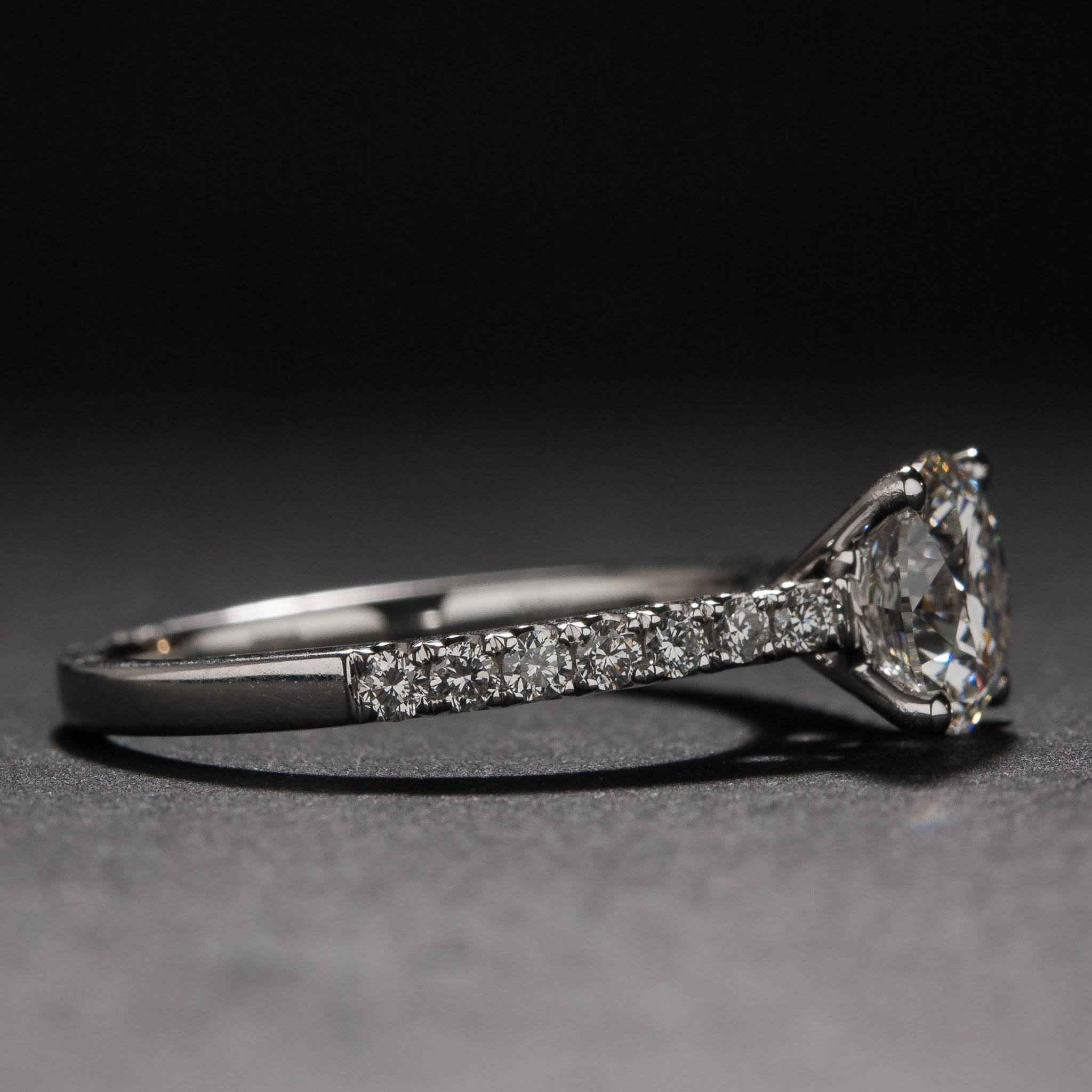 1.51ct GIA Cert Diamond Ring In New Condition For Sale In Carmel, CA