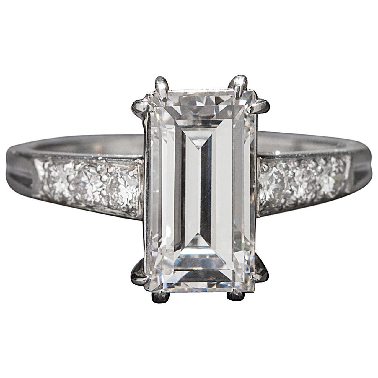 Tiffany & Co. 1.63 Carat GIA Cert Diamond and Platinum Ring For Sale