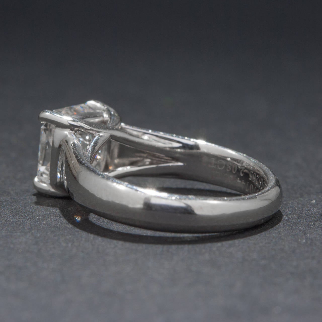 Tiffany & Co. 2.08 Carat GIA Cert Lucida Diamond Ring In Excellent Condition In Carmel, CA