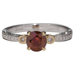 .88 Carat Burmese Ruby  Diamond Ring