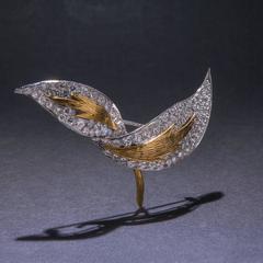 1960s Diamond Gold Brooch