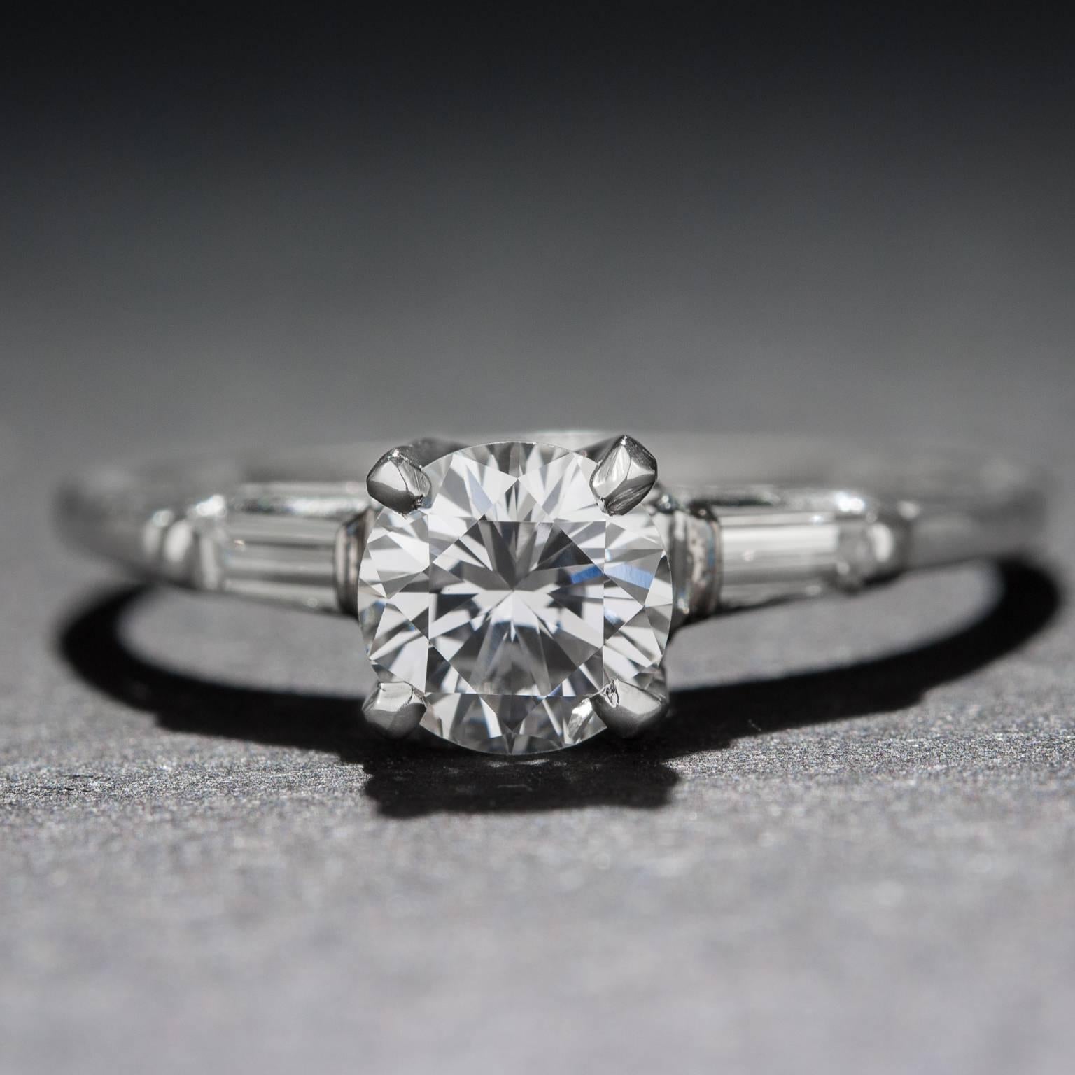 .68 Carat Diamond Platinum Ring In Excellent Condition For Sale In Carmel, CA