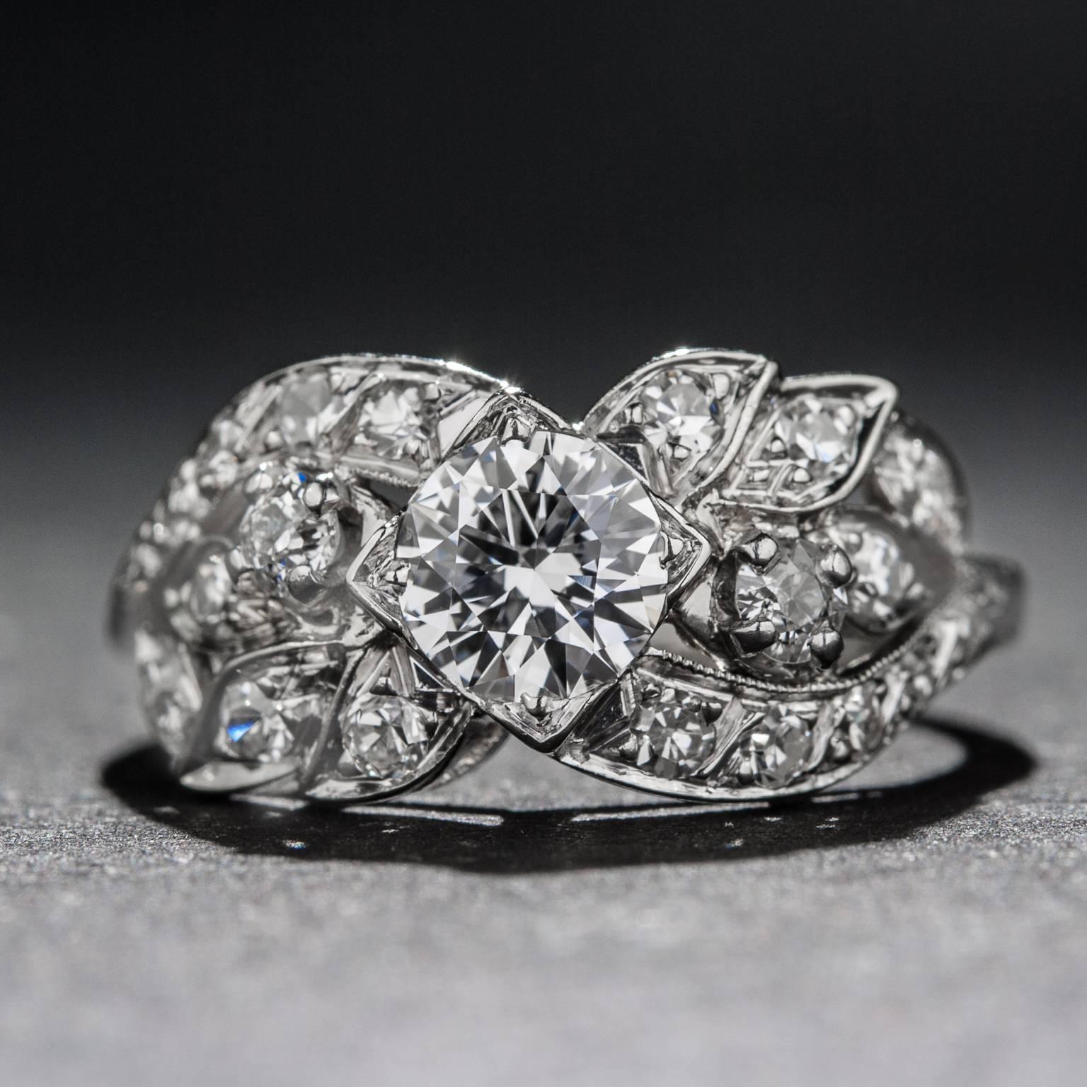 1930s Diamond Gold Ring In Excellent Condition For Sale In Carmel, CA