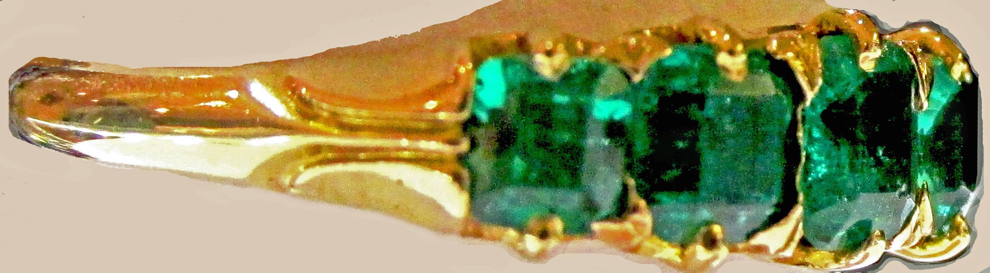 five stone emerald ring