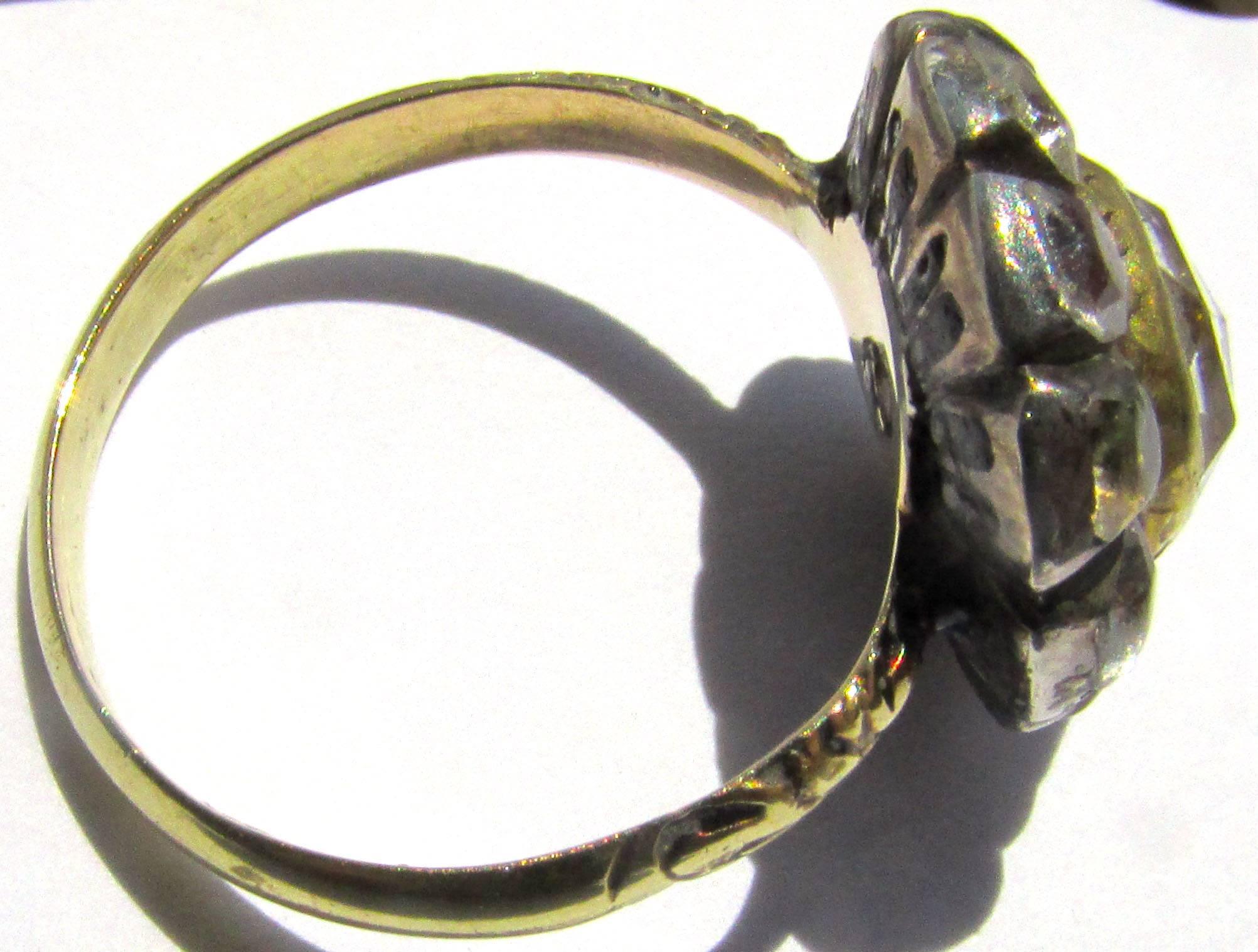 Antique Stuart Crystal Ring 4