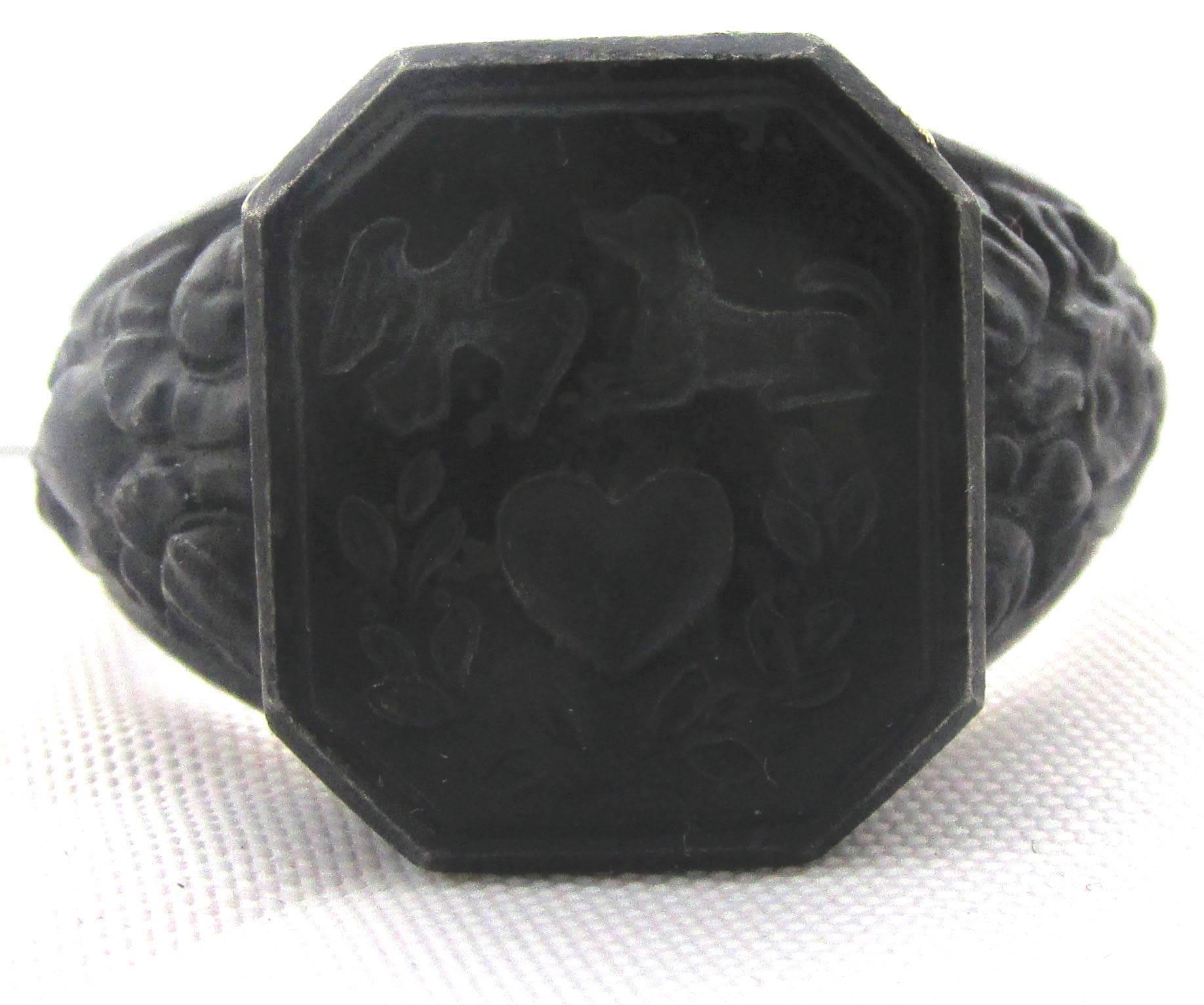 Gothic Revival Antique Berlin Iron Ring