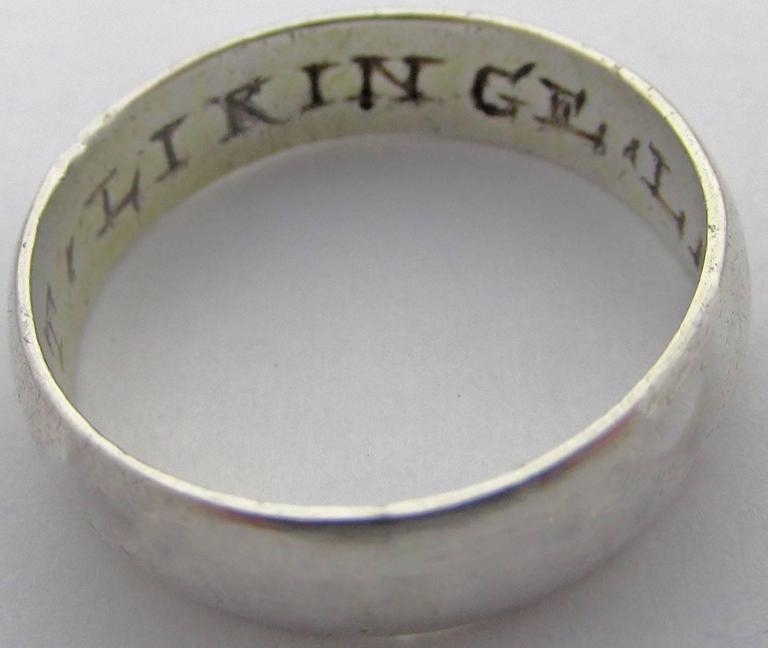 Antique Silver Posie Ring at 1stDibs