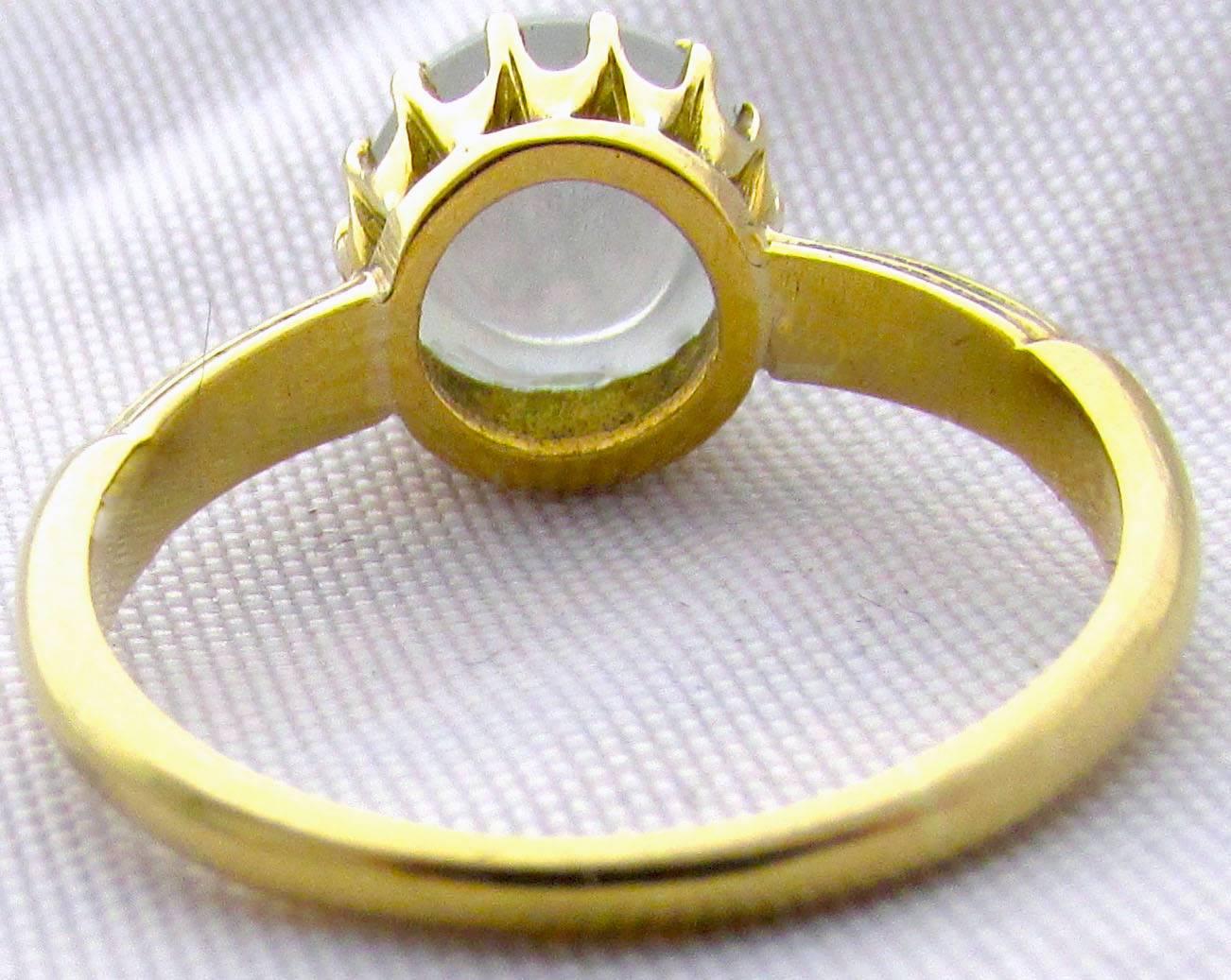 Antique Moonstone Gold Ring 3