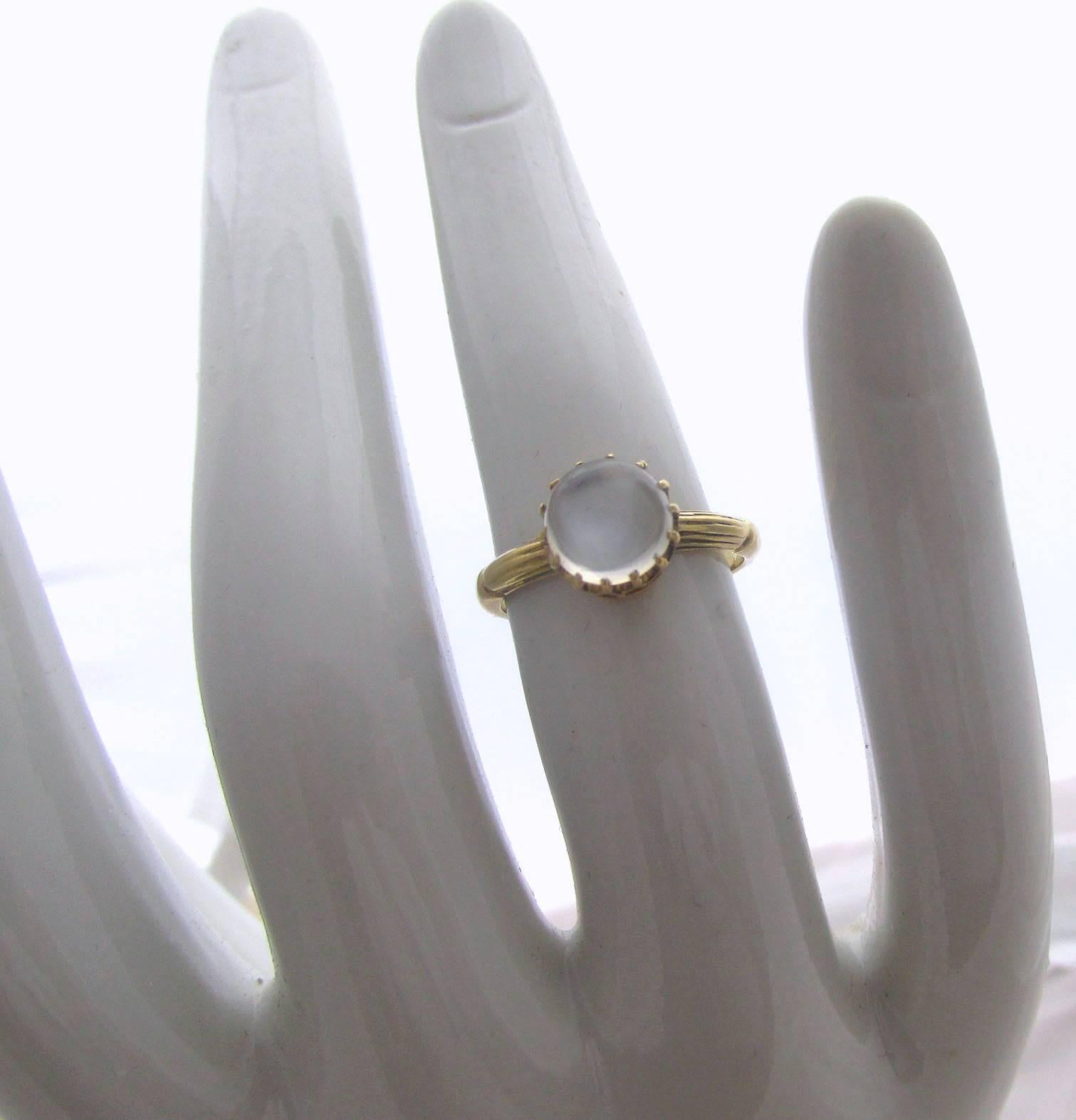Antique Moonstone Gold Ring 1