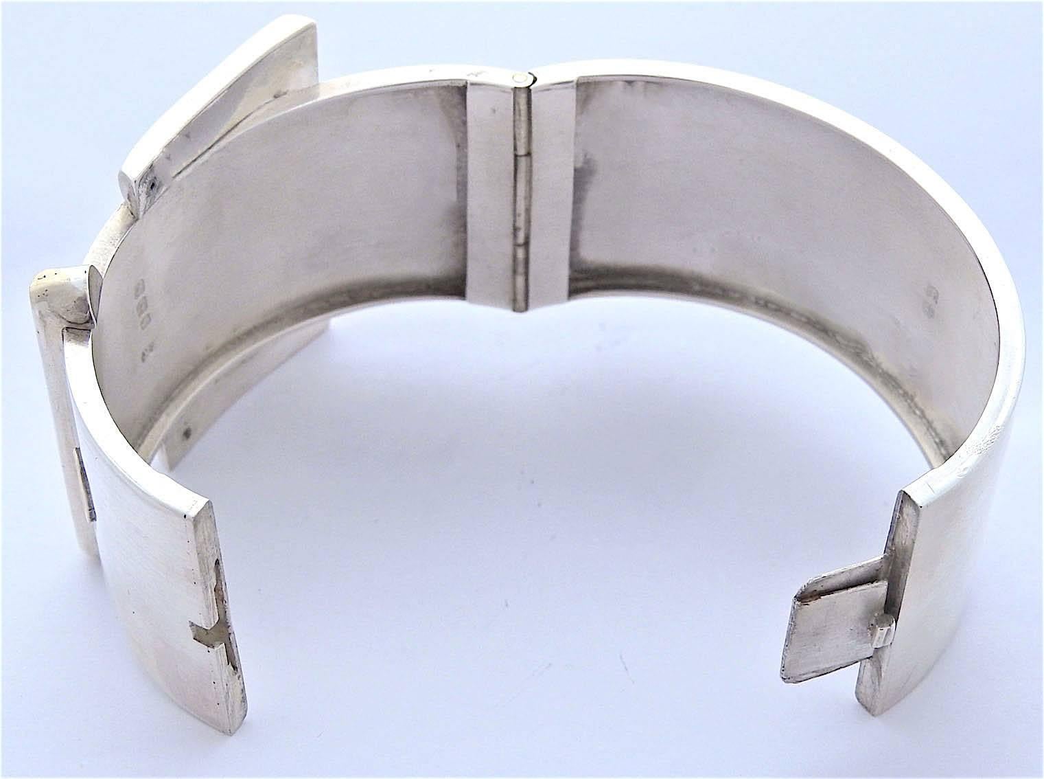 Antique Silver Buckle Bracelet 1