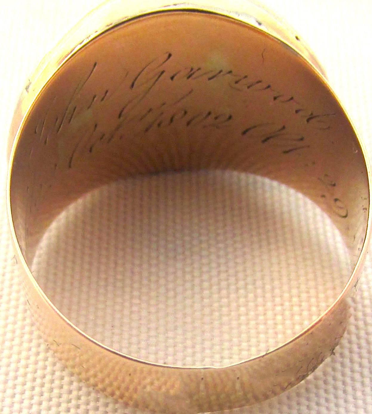 Antique Enamel Gold Ring 3
