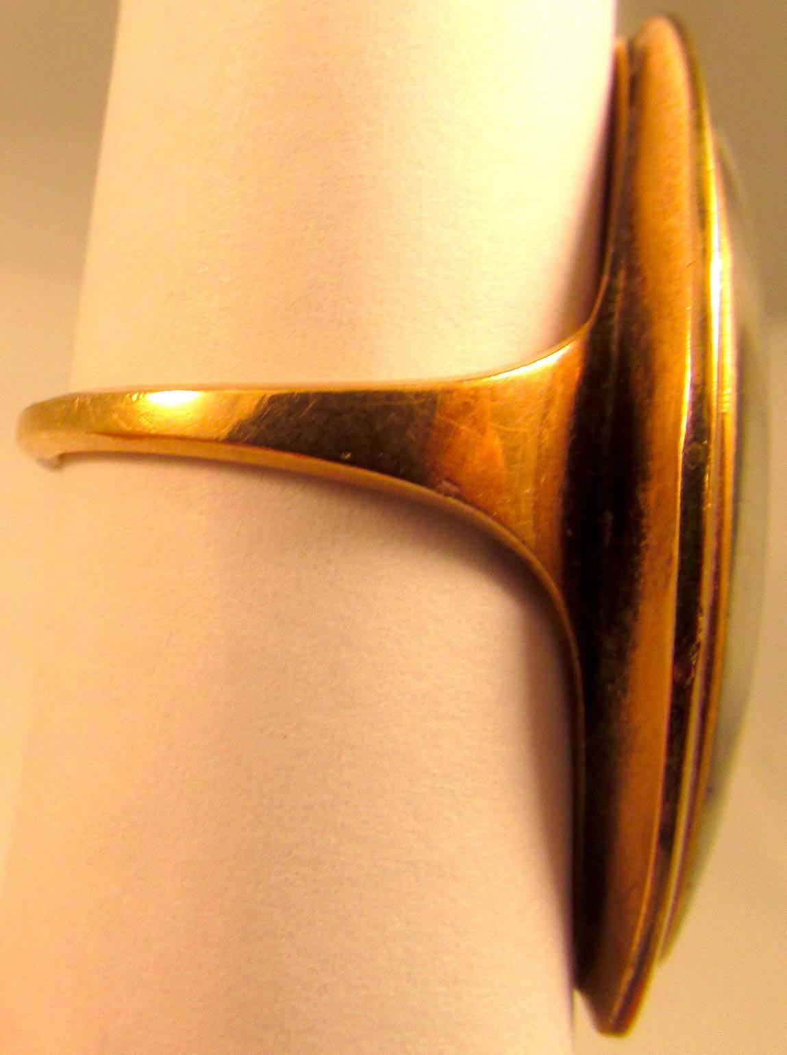 Antique Georgian Gold and Hair Ring For Sale 1