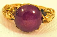 Antique Star Ruby Gold Ring