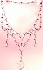 Antique Moonstone Silver Necklace