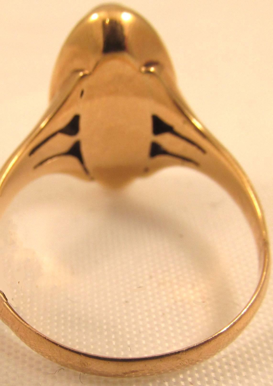 Antique Sardonyx Gold Ring 1