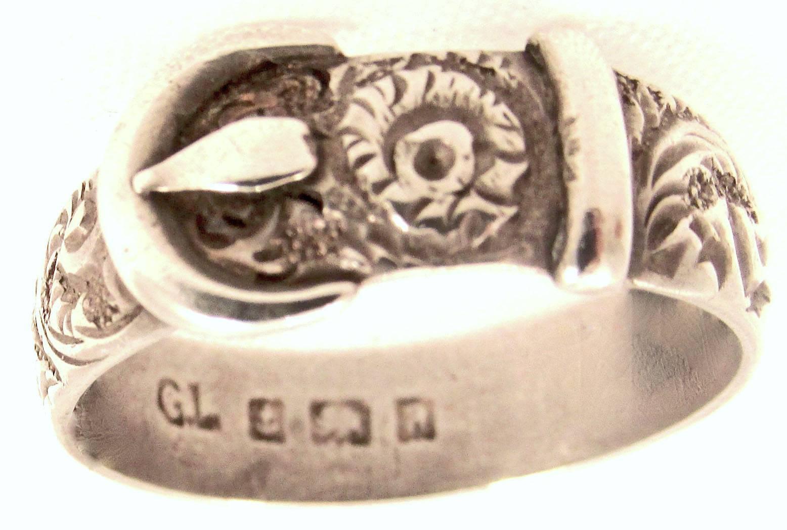antique buckle ring