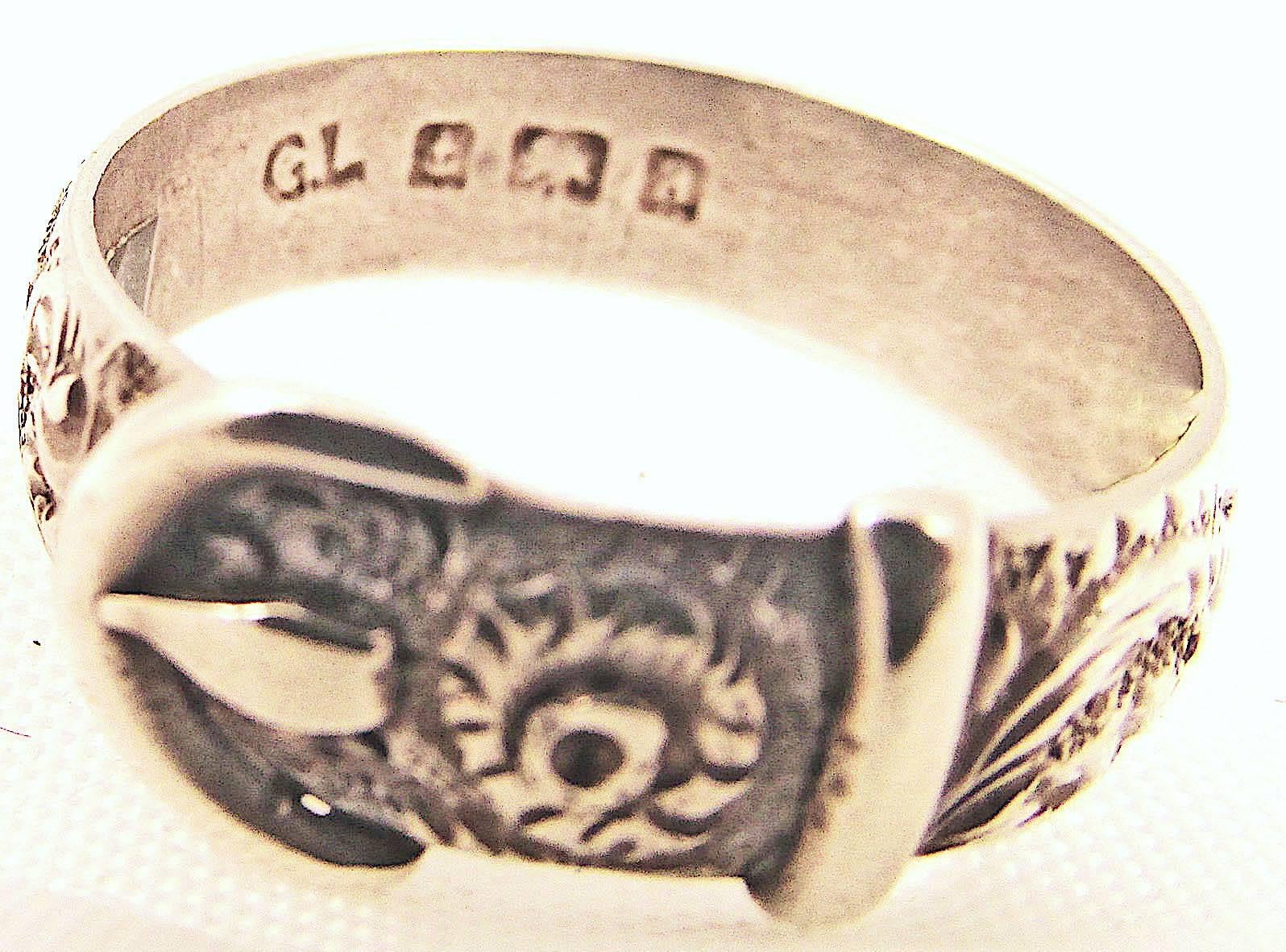 victorian buckle ring