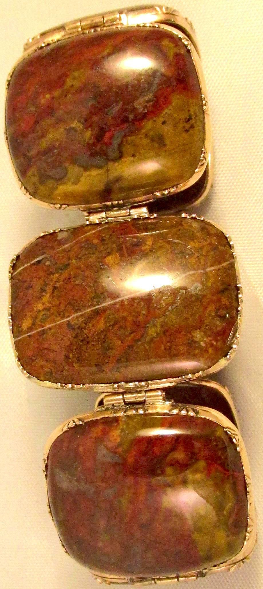Antique Carnelian and Gold Bracelet 1