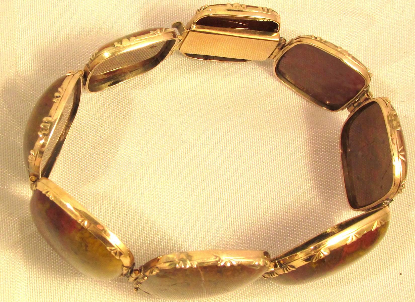Antique Carnelian and Gold Bracelet 2