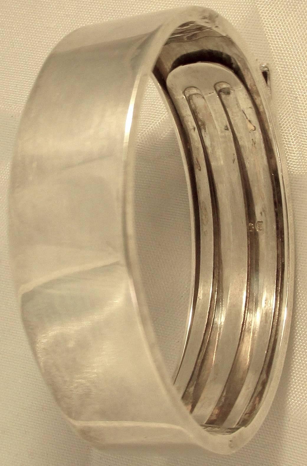 Antique Sterling Silver Buckle Bracelet 3