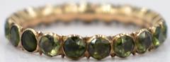 Antique Georgian Tourmaline Gold Eternity Band