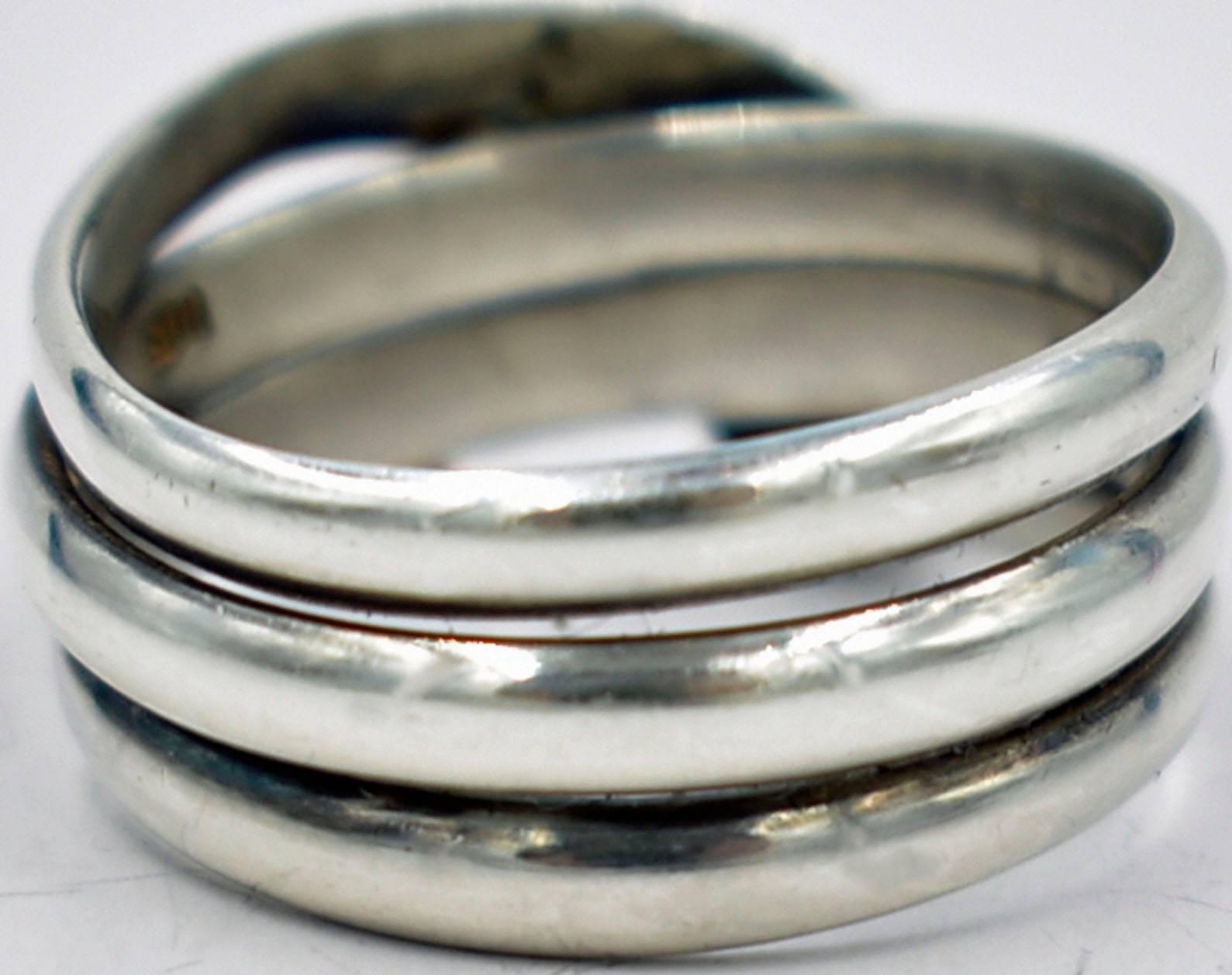 Women's or Men's Antique Sterling Snake Ring