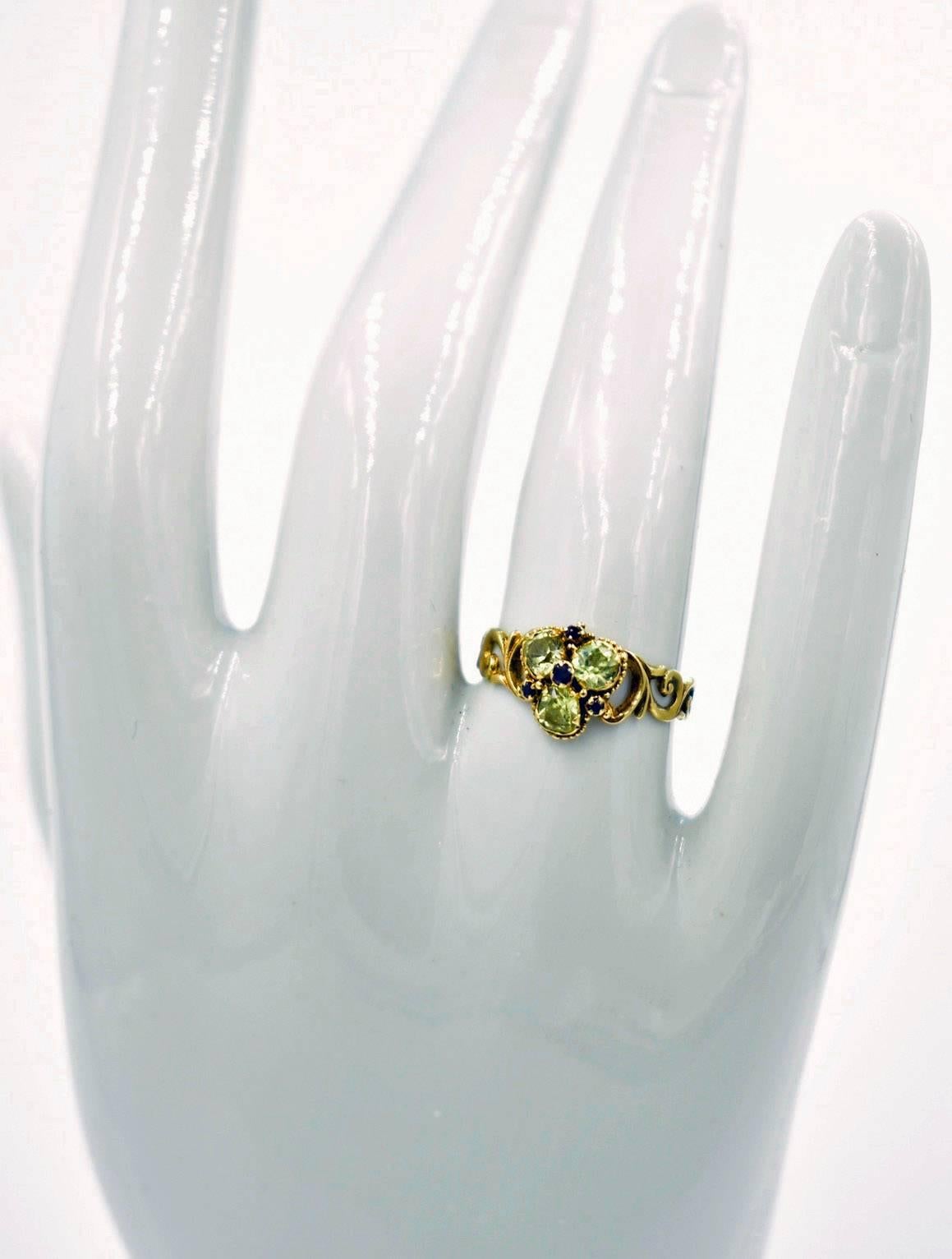 Antique Chrysoberyl Ring 2