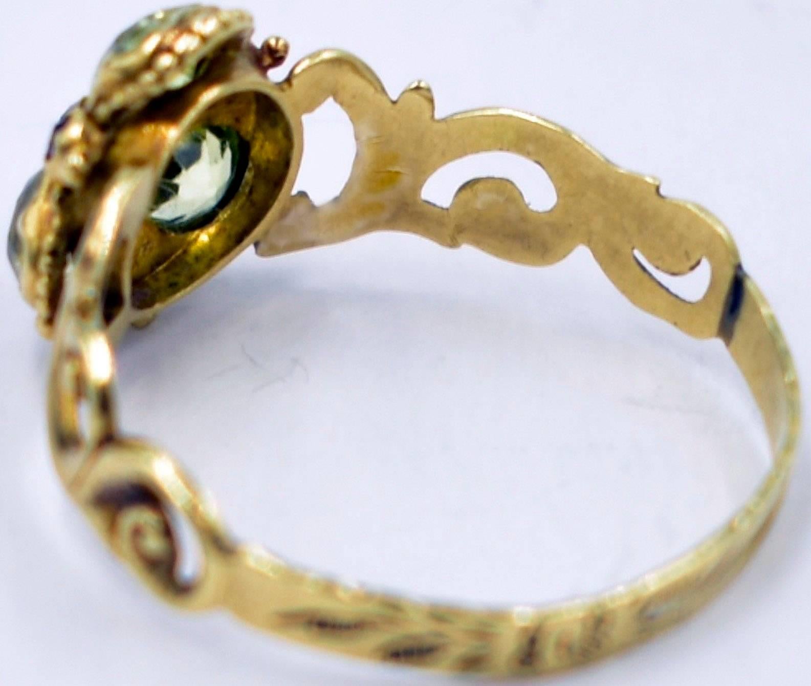 Georgian Antique Chrysoberyl Ring
