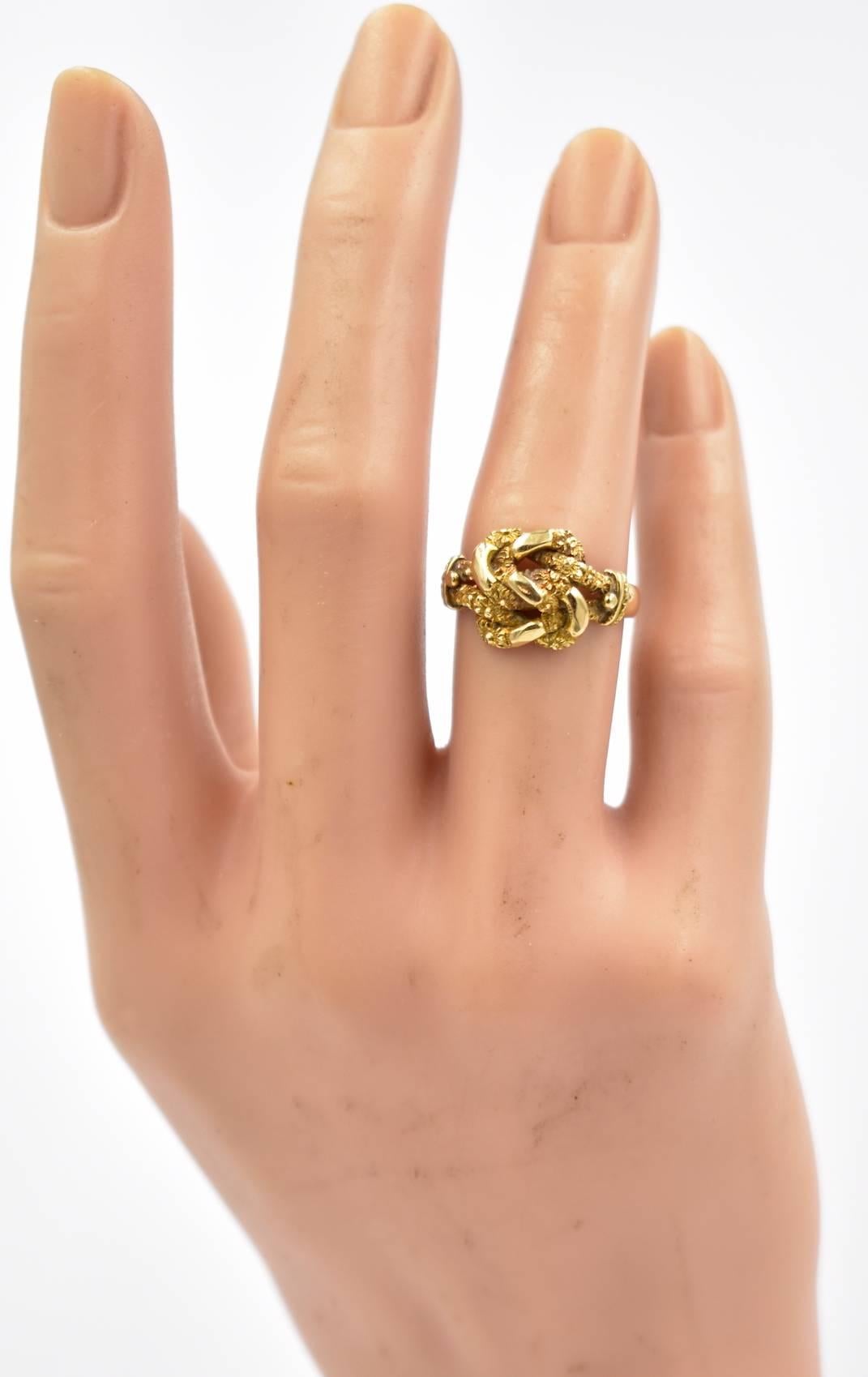 Antique Gold Knot Ring 1