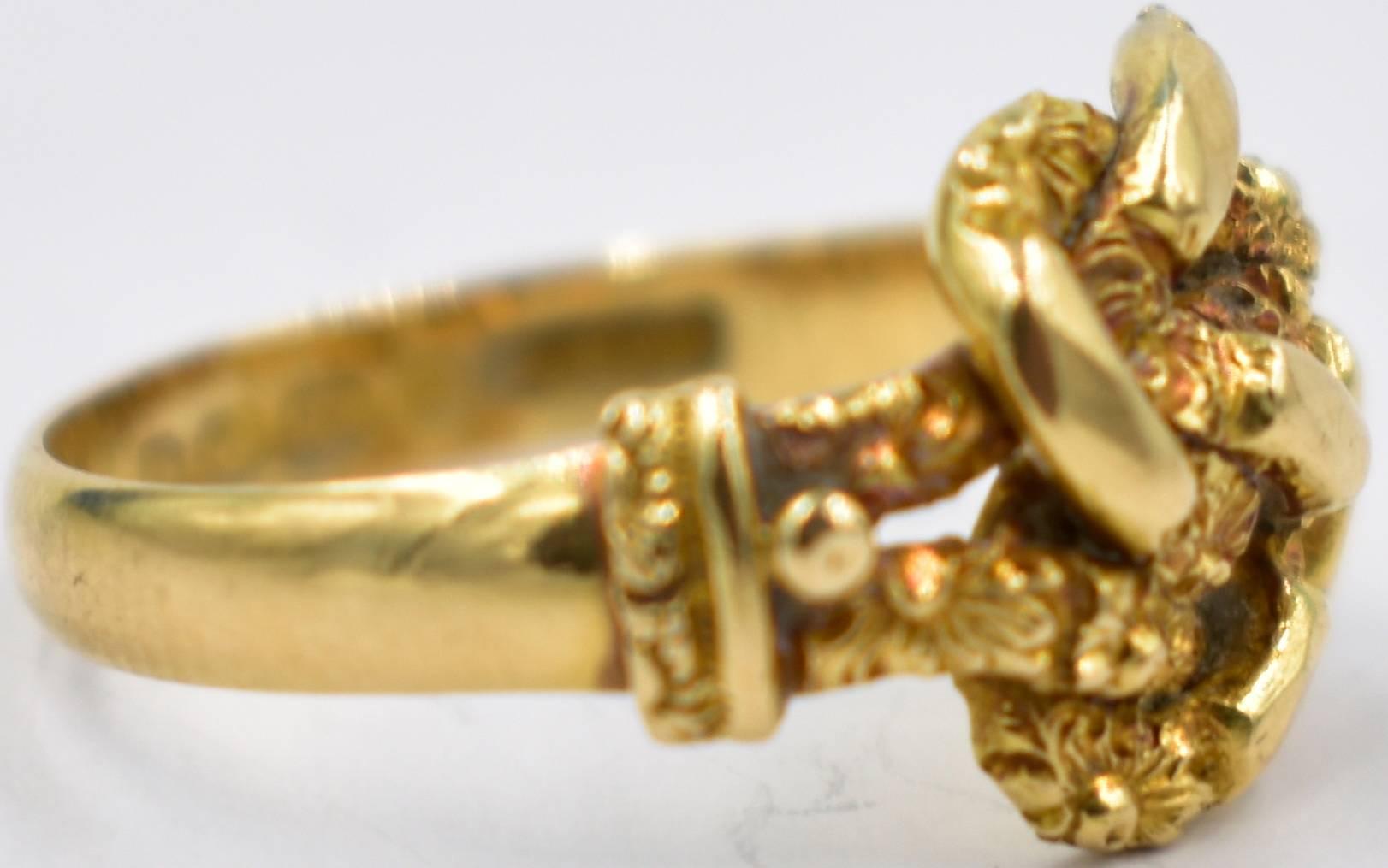 vintage gold knot ring