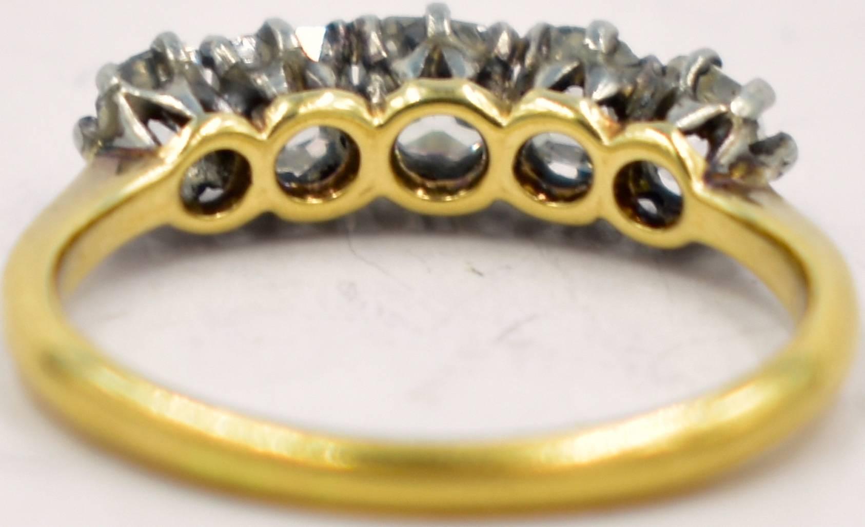 Antique Five-Stone Diamond Ring 2