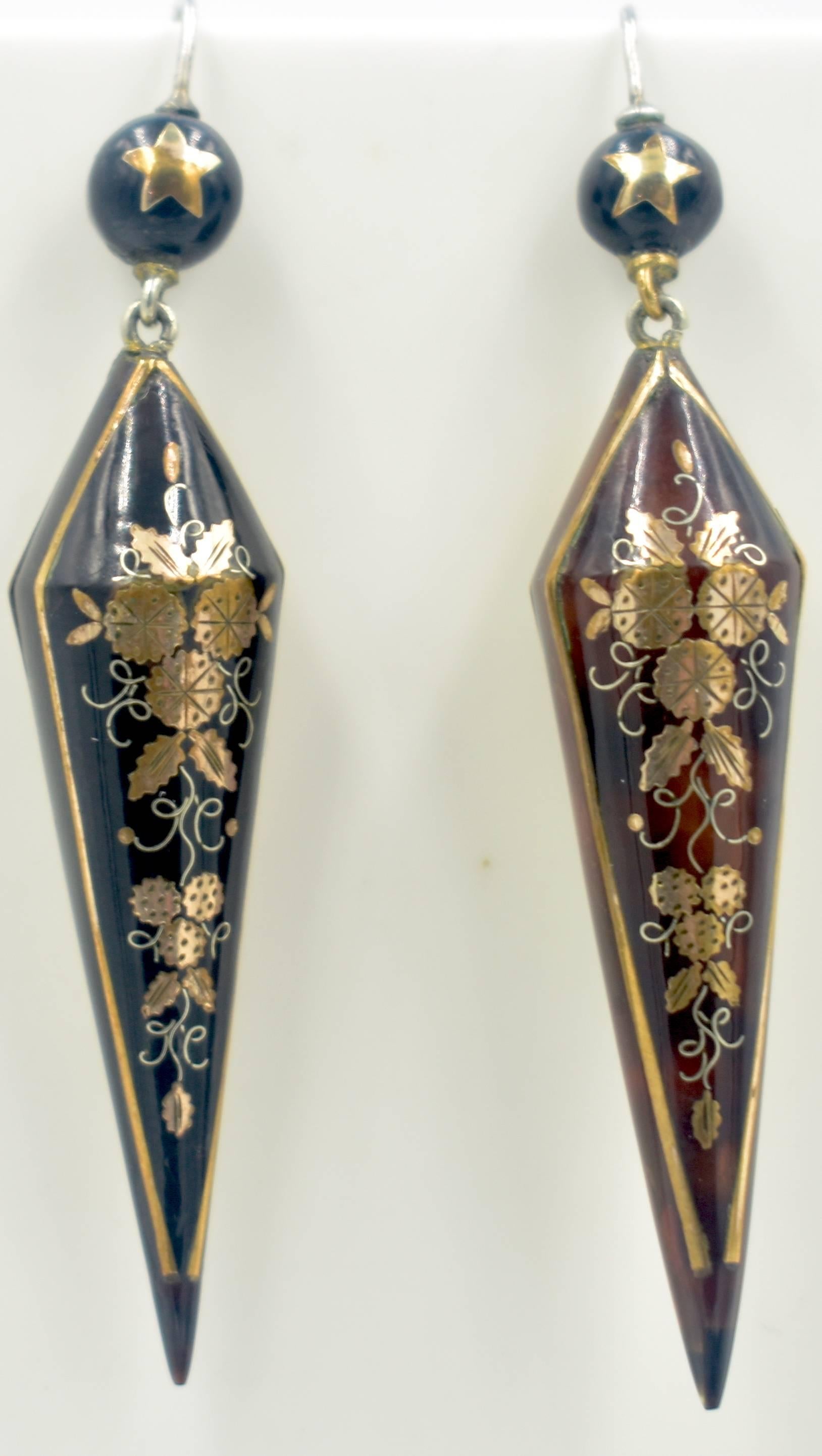 Women's Antique Pique Drop Earrings